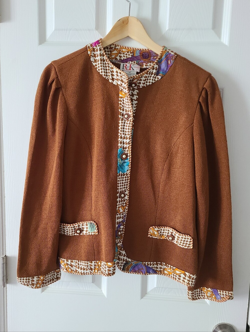 R&k Originals Vintage Equestrian Cardigan